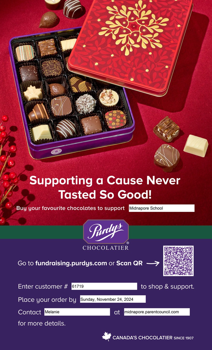 Midnapore Purdys Xmas 2024 Poster